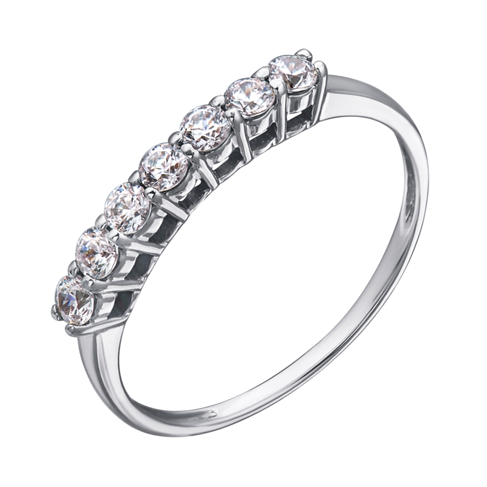 

Кольцо в белом золоте с фианитом S Zirconia 000070985 18.5 размера