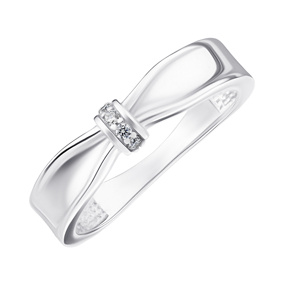 

Серебряное кольцо с фианитами 000148236 18.5 размера