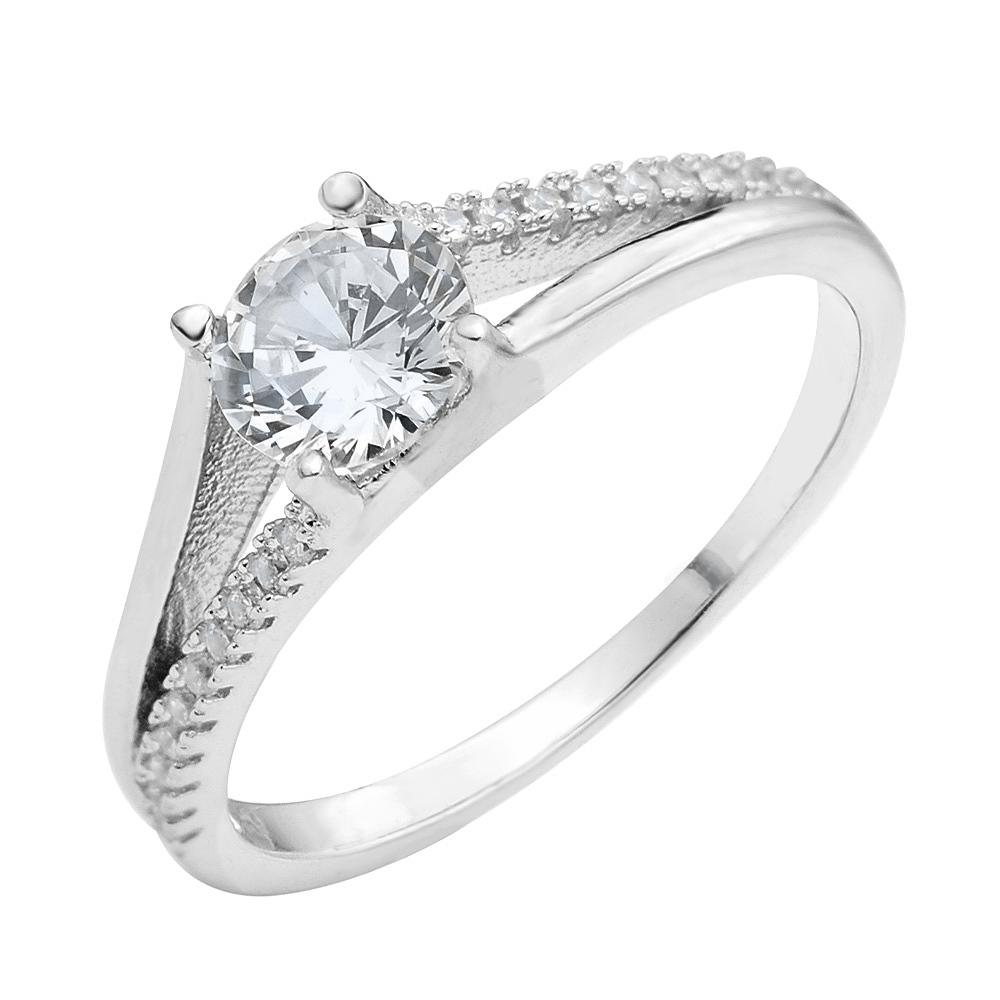 

Серебряное кольцо с кристаллами циркония 000118373 17 размера