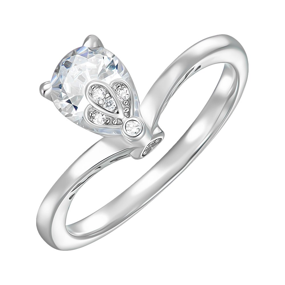 

Кольцо из серебра с фианитами 000151678 18.5 размера