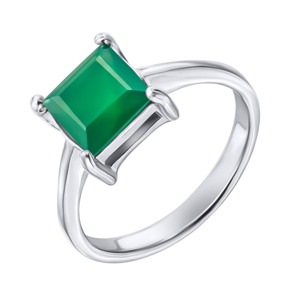 

Серебряное кольцо с агатом 000125019 18.5 размера