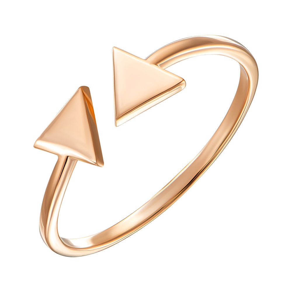 

Кольцо из красного золота с разомкнутой шинкой 000121688 18 размера