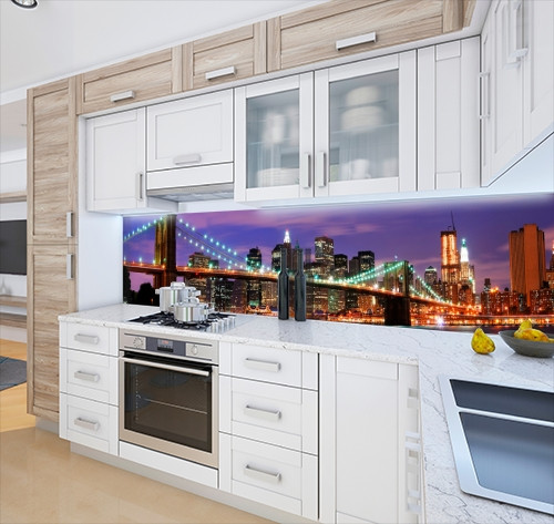 

Стеновая панель кухонная, Мосты 62x205см. (s_01_s_br102_Q)