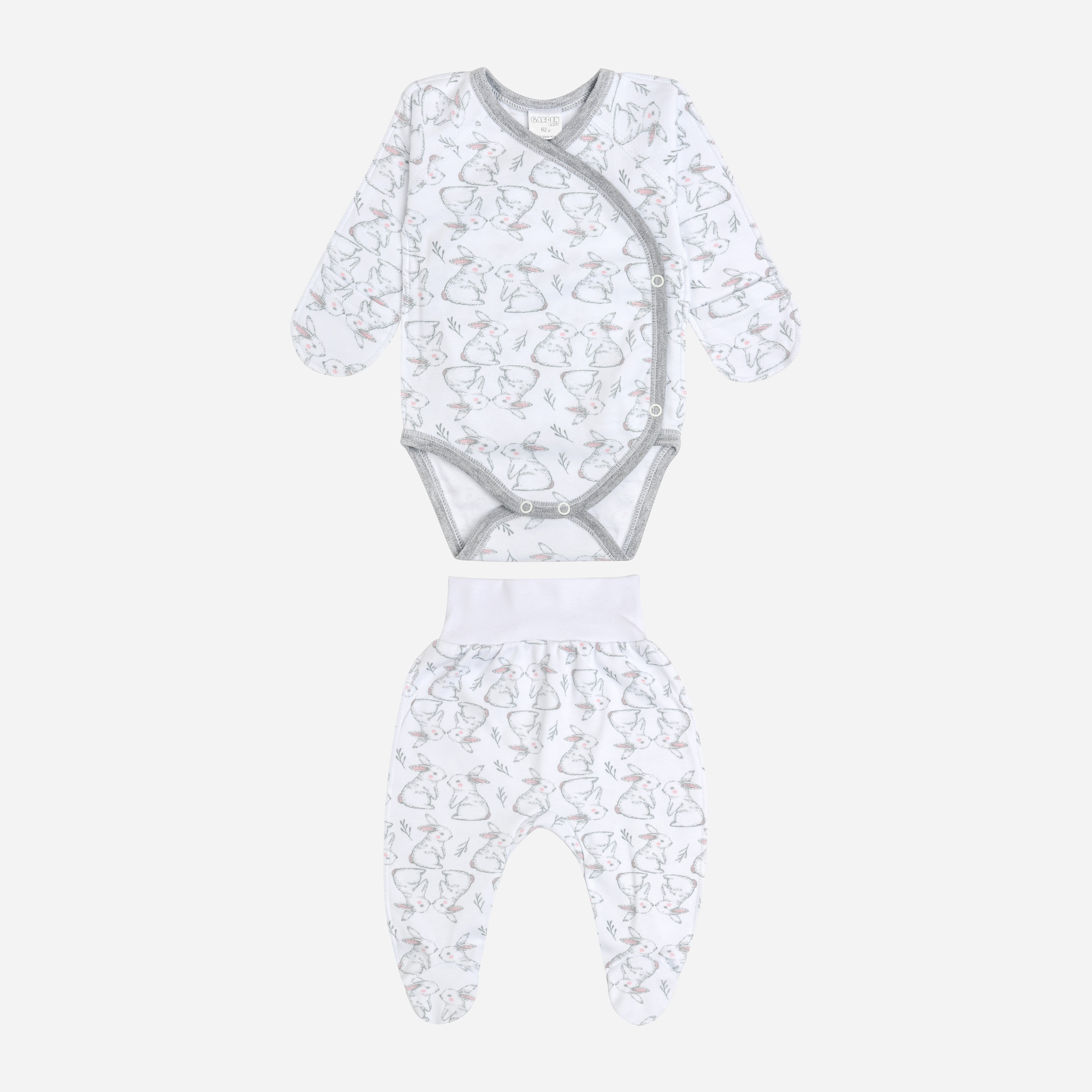 

Комплект (боди + ползунки) Garden Baby Кролики 40258-02 62 см