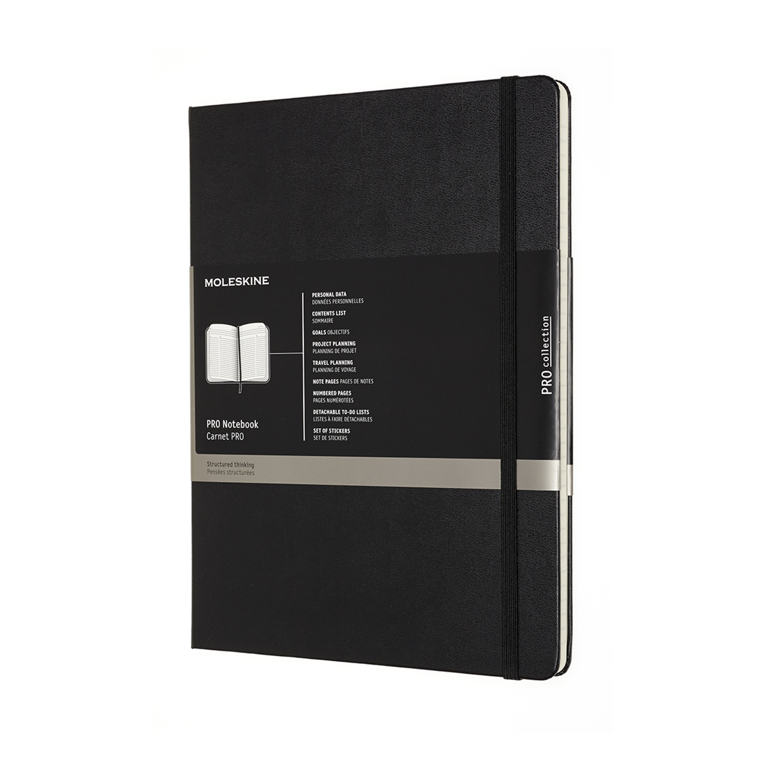 

Записник Недатований Moleskine PRO великий / Чорний (8058647620800)