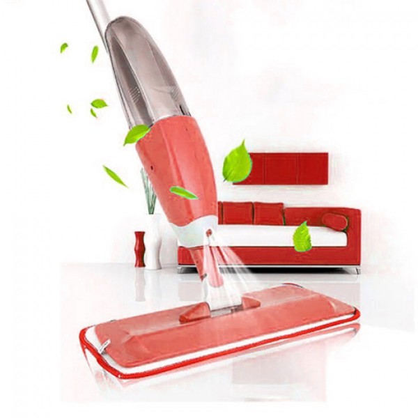 

Швабра с распылителем и двойной щеткой Healthy Wealthy (Spray Mop) Professional Red