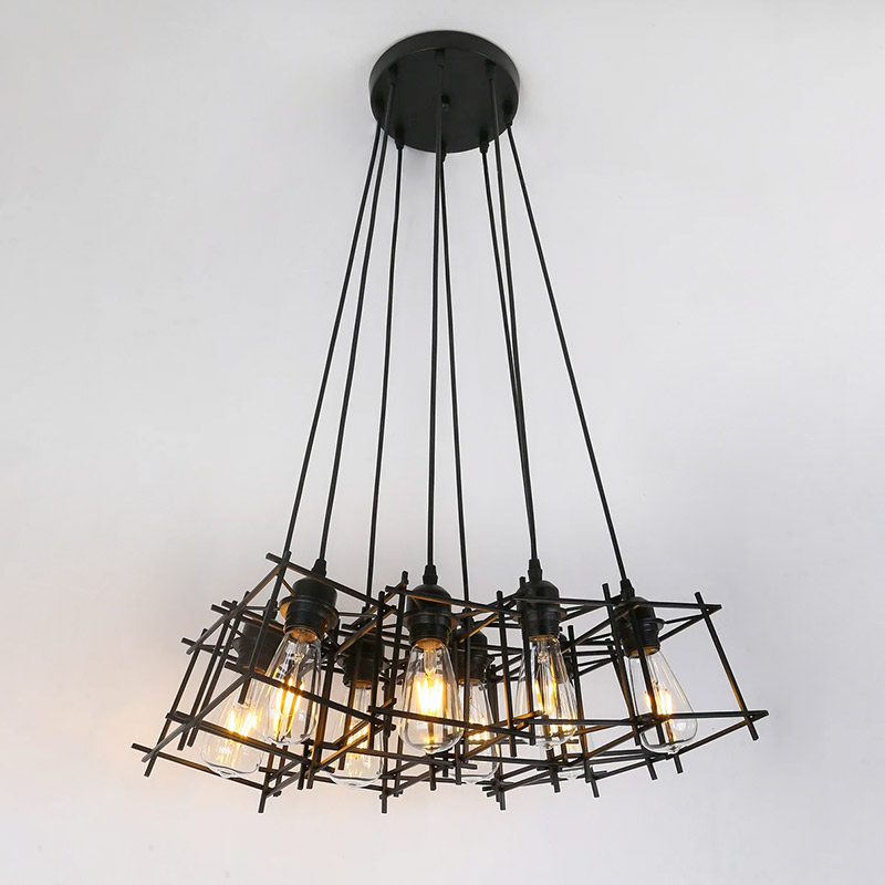 

Люстра подвесная Light House LS-17109-8 черная
