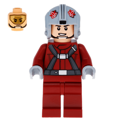 

Фигурка Lego Star Wars Повстанец T-16 Skyhopper Pilot Light Bluish Grey Helmet sw0619 1 1шт Новый Витринный Вариант