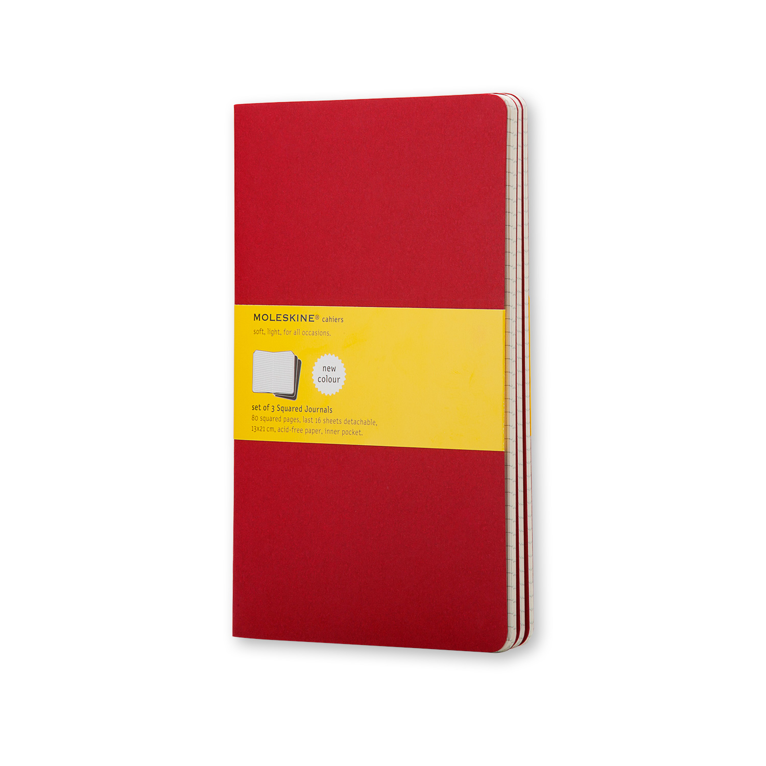 

Записник Moleskine Cahier середній / Клітина Бордо (9788862931021)