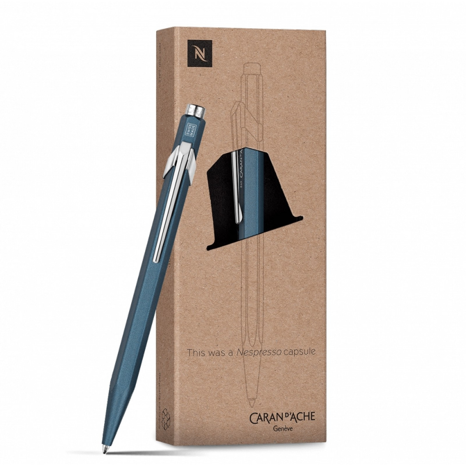 

Ручка Caran d'Ache 849 Nespresso Синя + box (7630002338851)