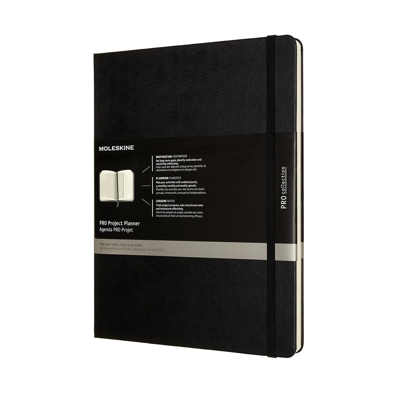 

Планувальник проєктів Moleskine PRO великий / Чорний (8056420851373)