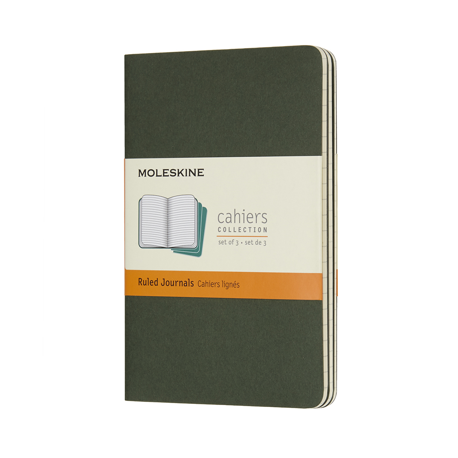 

Записник Moleskine Cahier кишеньковий / Лінійка Зелений (8055002855211)