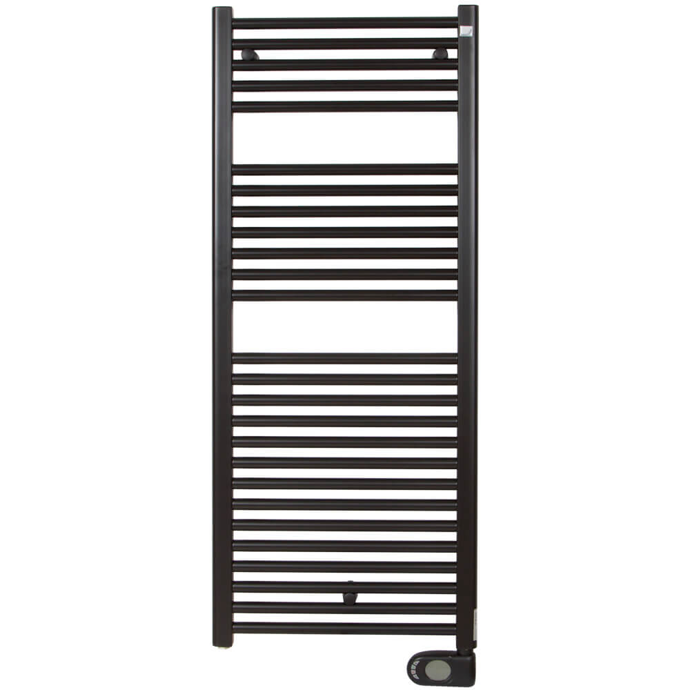 

Электрический полотенцесушитель Zehnder Aura 1226x500 750 Вт черный матовый