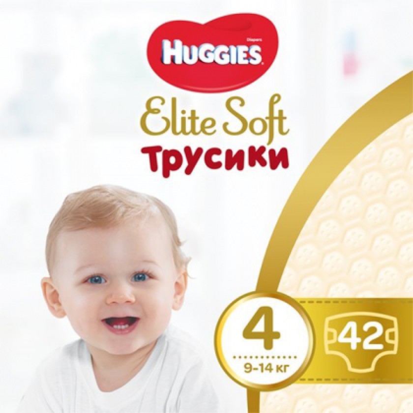 

Подгузники-трусики Elite Soft 4 42шт Huggies (5029053547008) (547008)