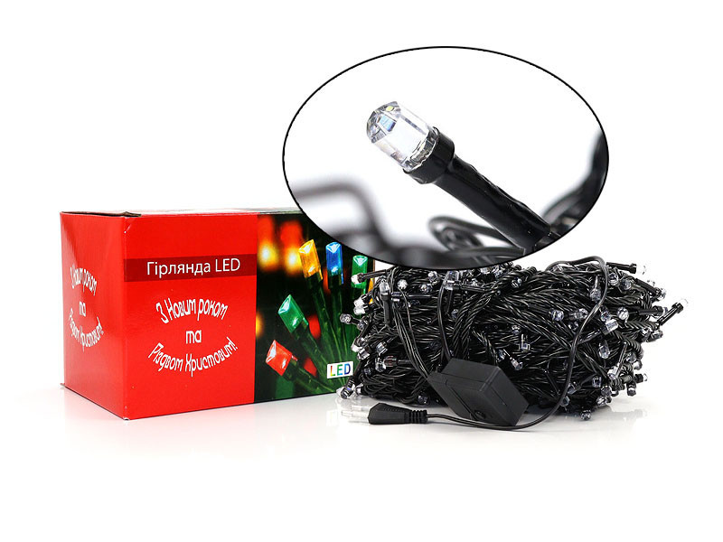 

Гирлянда Рубинка большая 500LED (белый) LED500W-8