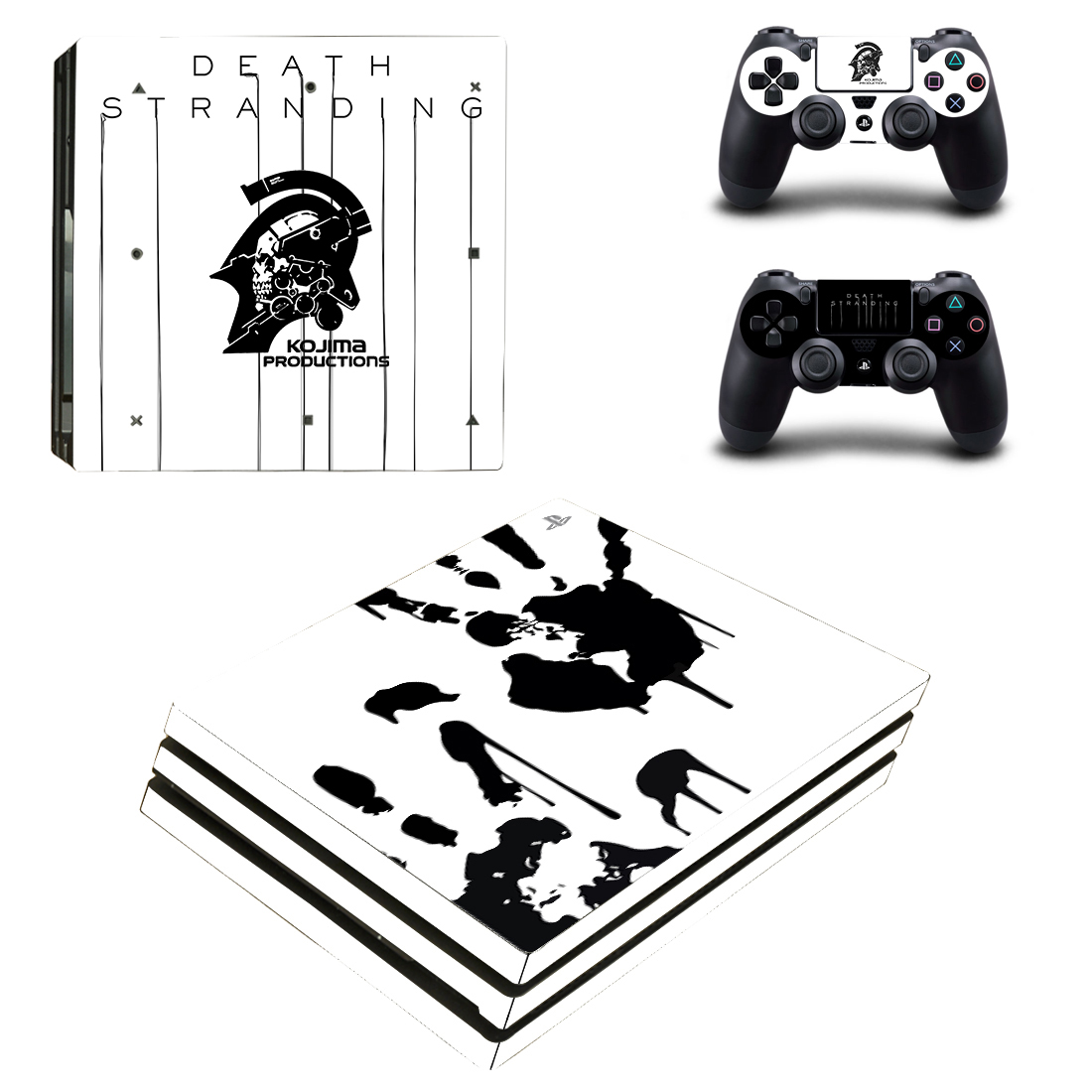 

Виниловые наклейки на PS4 PRO и Dualshock Death Stranding Sony PlayStation 4 Pro Custom Skin Playsole Vinyls (PV1012)