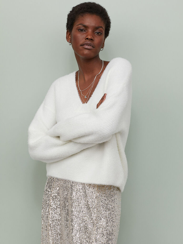 

Пуловер H&M 0826620-1  Белый (СА2000001680117, Пуловер H&M 0826620-1 S Белый (СА2000001680117)
