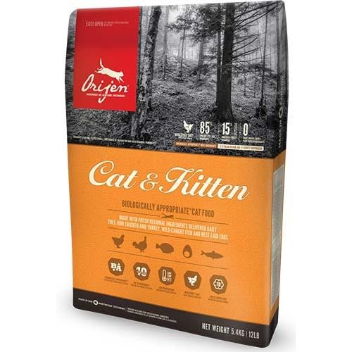 

Сухой корм Orijen Cat & Kitten для кошек всех пород и возрастов, 340 г