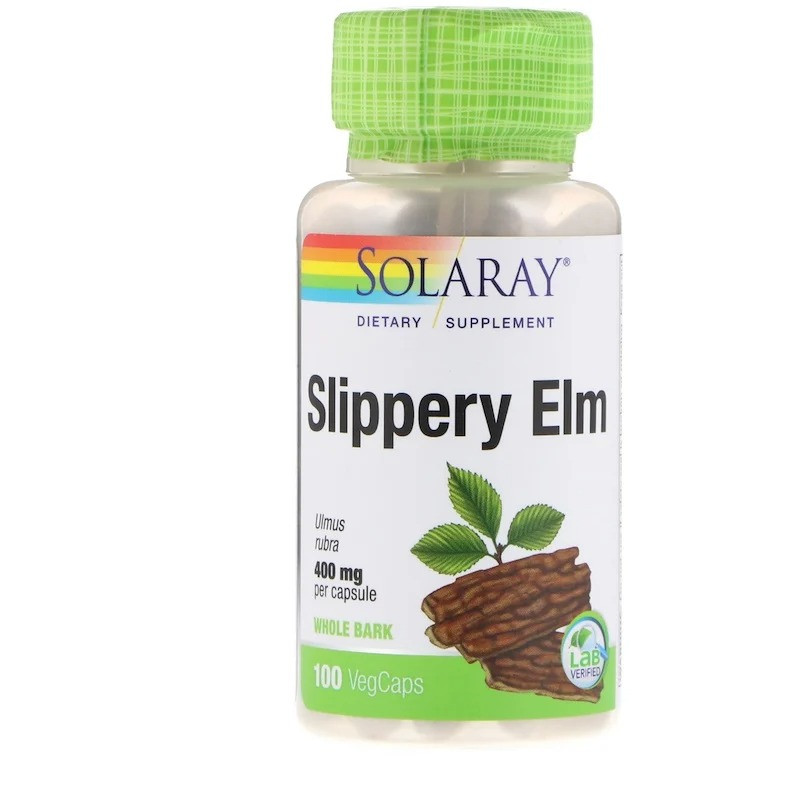 

Красный вяз Solaray Slippery Elm 400 мг 100 капсул