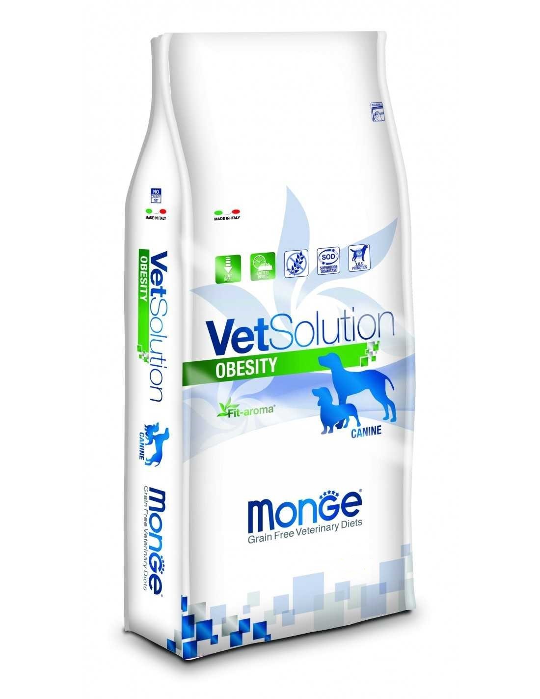 

Сухой корм для собак всех пород Monge VetSolution Dog Obesity 12кг (70081245)