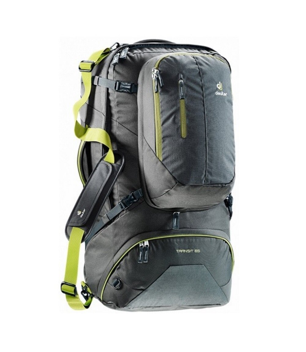 

Рюкзак-сумка Deuter Transit 65 One size anthracite/moss (4510217 4220)