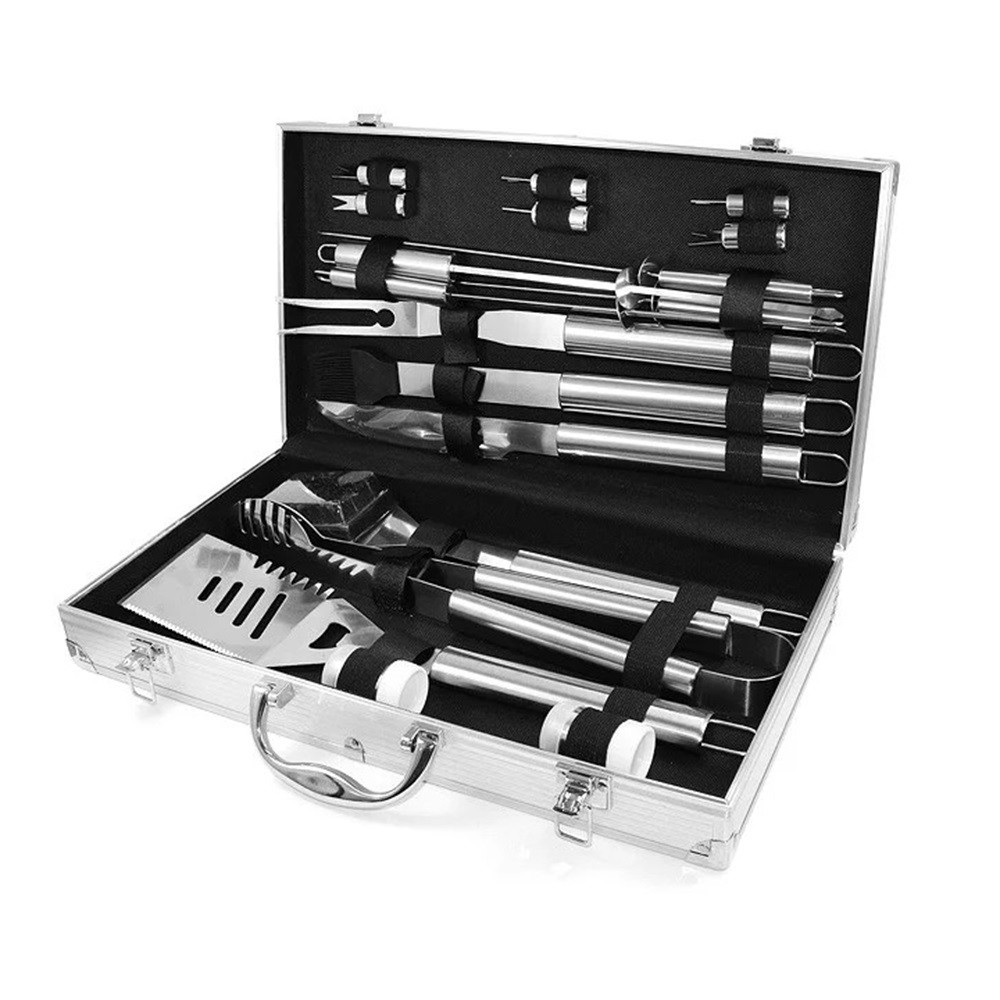 

Набор для мангала BBQ Tools Set AL-18 в алюминиевом кейсе 43х24х8см(DFGHJHGF567876)