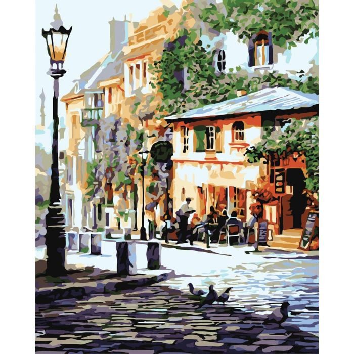 

Картина для рисования по номерам Идейка Уютное кафе 40x50см (KHO2150)