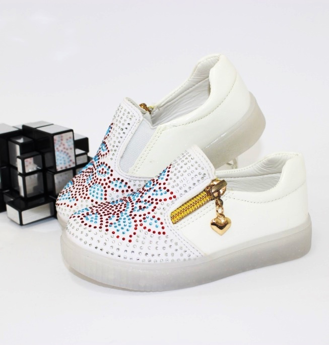 

Слипоны для девочки E33 WHITE EEB.B 23 14.0см белый