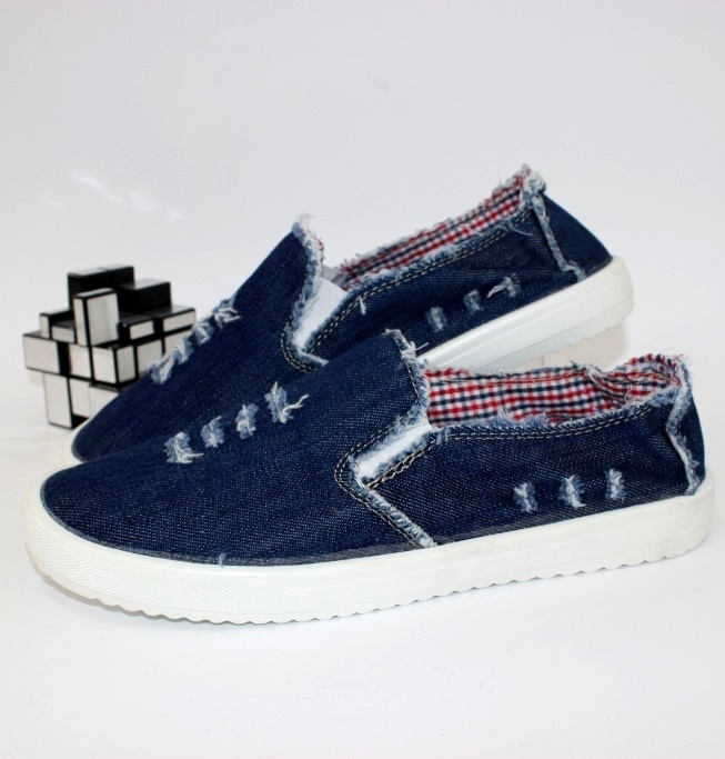 

Джинсовые слипоны Fashion C-ZE-050 36 23.0см синий
