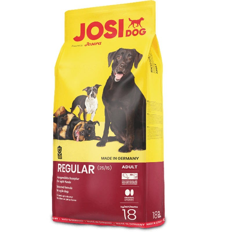 

Сухой корм для взрослых собак c подвижным образом жизни JosiDog Regular 18кг