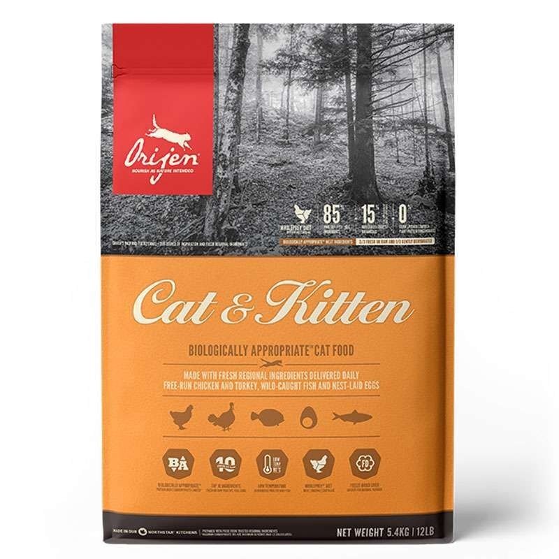 

Orijen (Ориджен) Cat & Kitten корм для кошек и котят всех пород 5.4кг