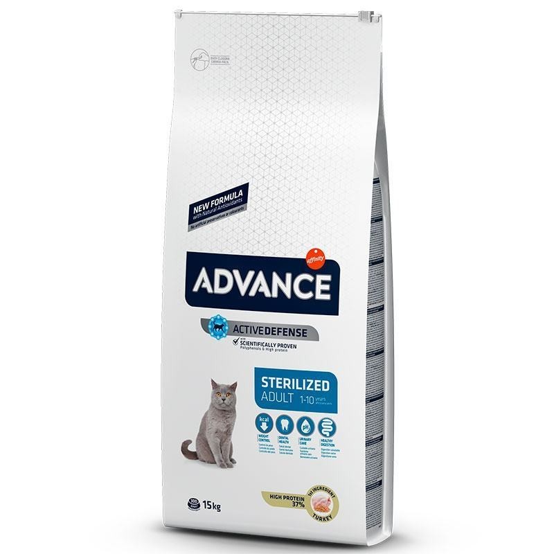 

Сухой корм для стерилизованных кошек c индейкой и ячменем Advance Cat Sterilized 15кг