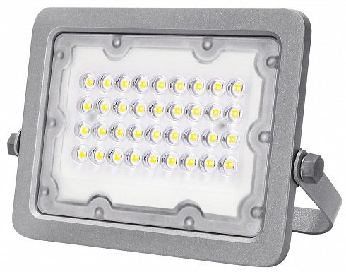 

Прожектор светодиодный Eurolamp SMD 30W 5000K серый с радиатором (LED-FL-30)