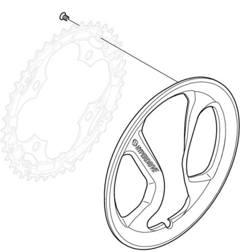 

Захист зірки шатунів SHIMANO ACERA FC-M361 42T