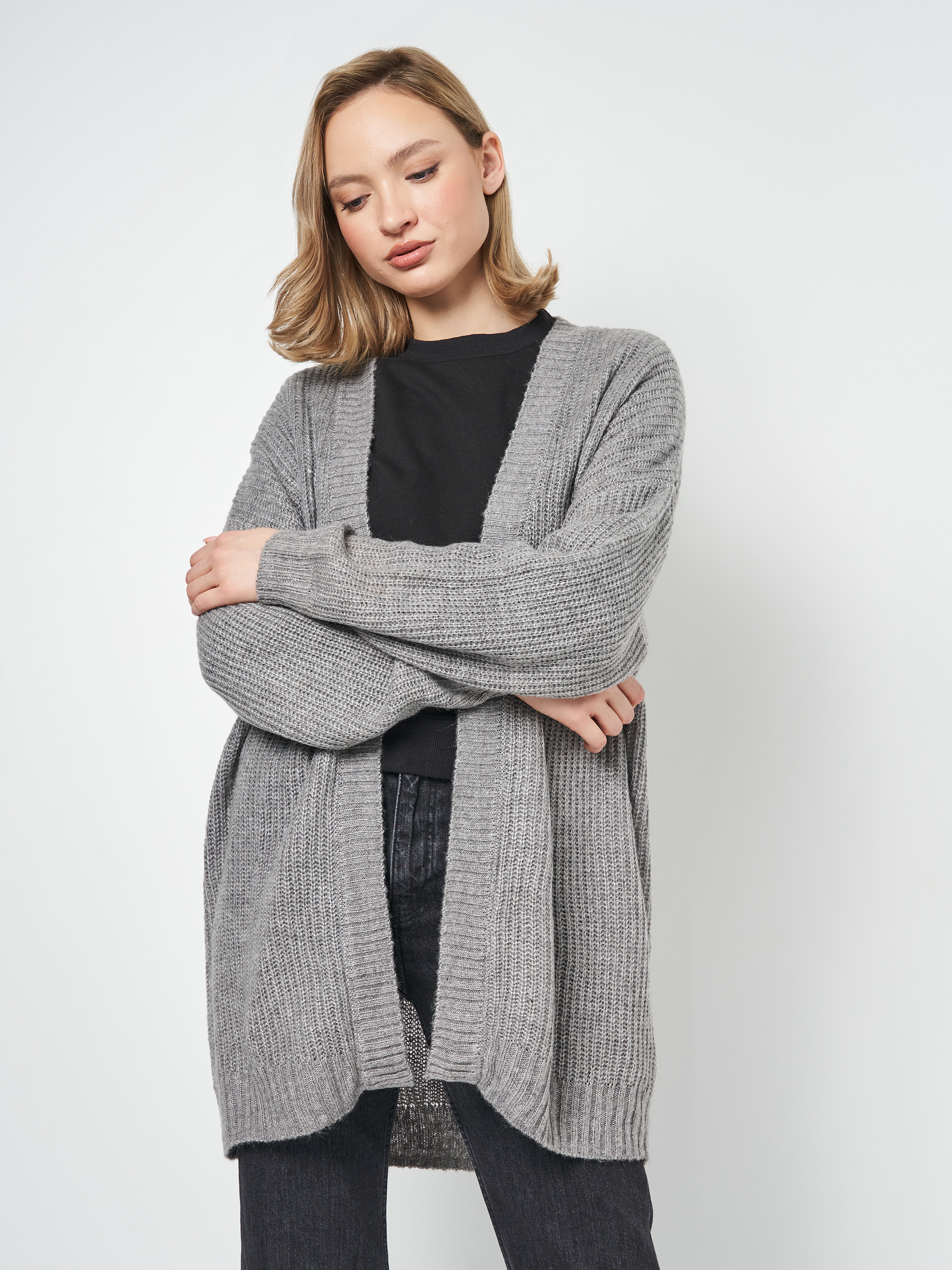 

Кардиган H&  серый 1711770697, Кардиган H&M M серый 1711770697