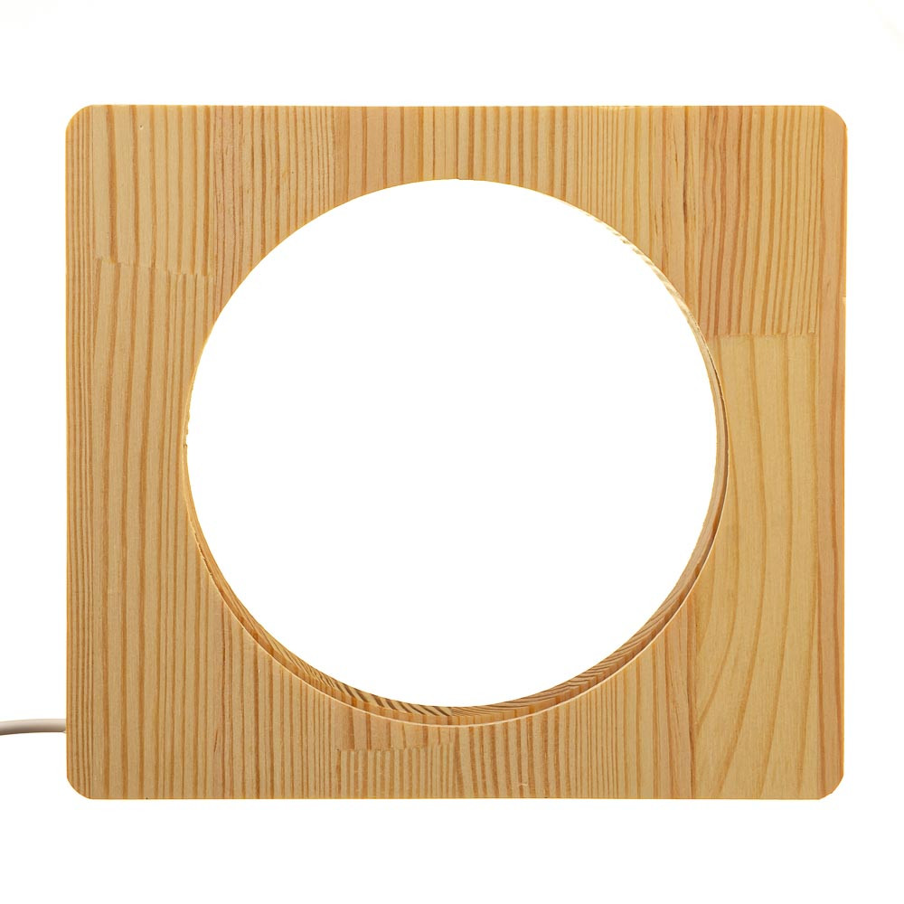 

Светильник ночник ArtEco Light из дерева LED "Круг" с пультом и регулировкой цвета, двойной RGB