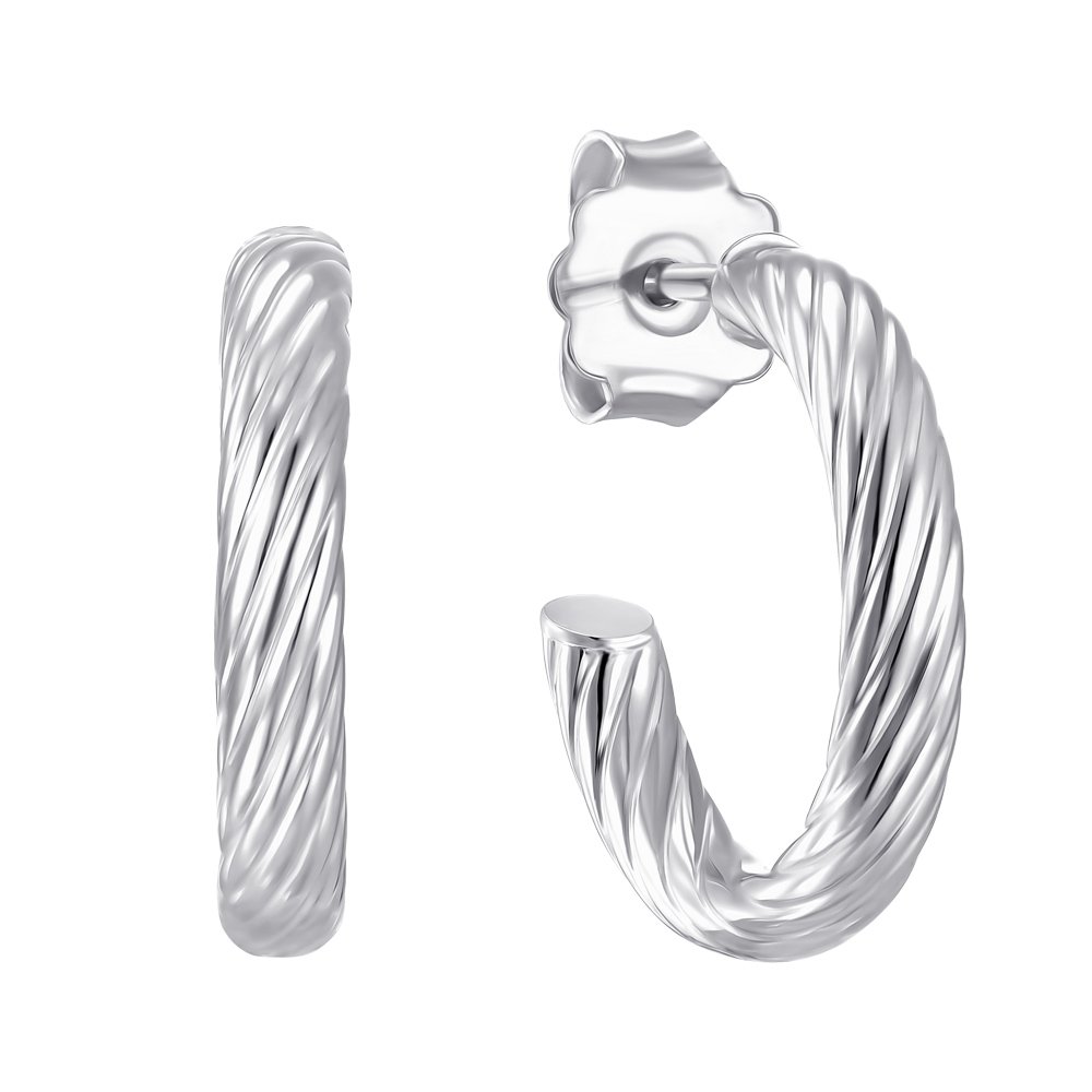 

Серьги-полукольца из серебра 000151803