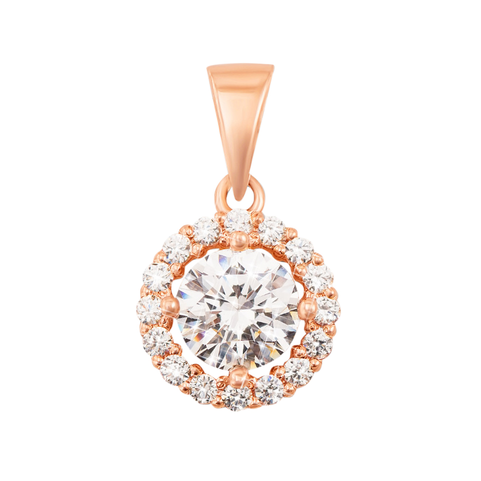 

Кулон из красного золота с фианитами S Zirconia 000132810