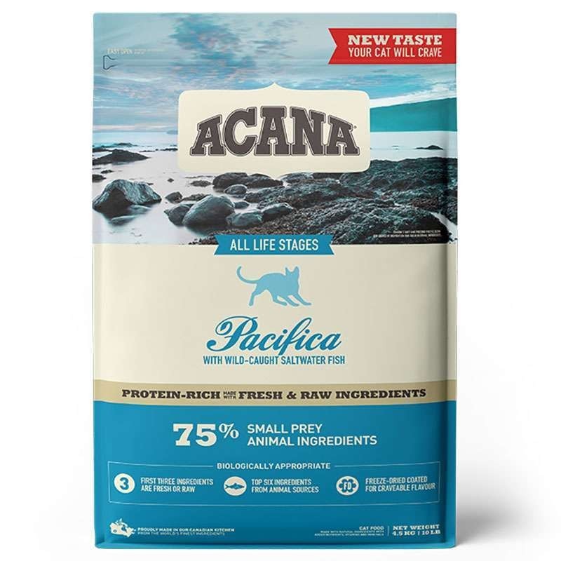

Сухой корм для котят и кошек Acana NEW Pacifica Cat ( Акана Пасифика Кэт) - корм для котят и кошек 4.5кг.