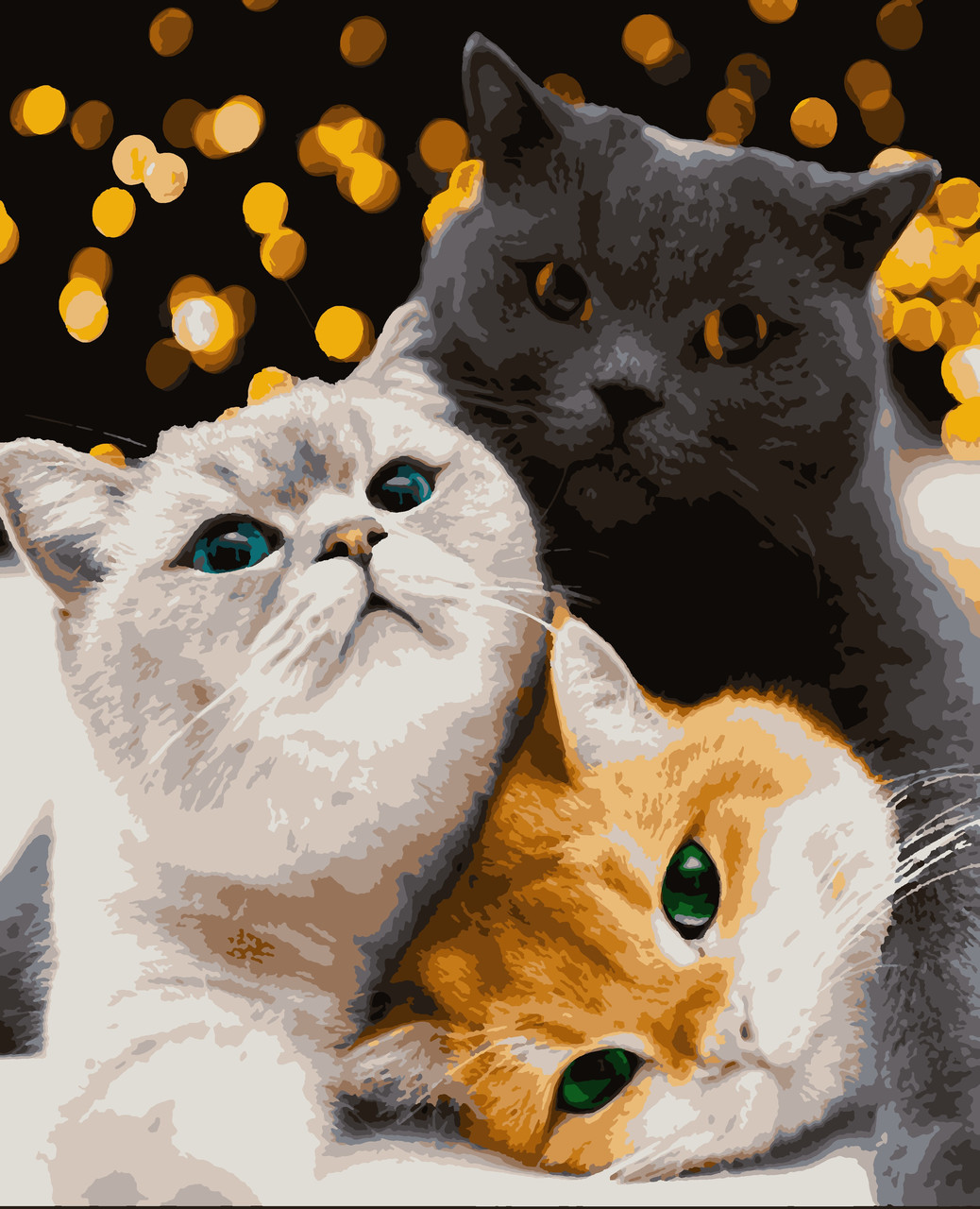 

Картины по номерам Artissimo Котики-муркотики 50*60 см