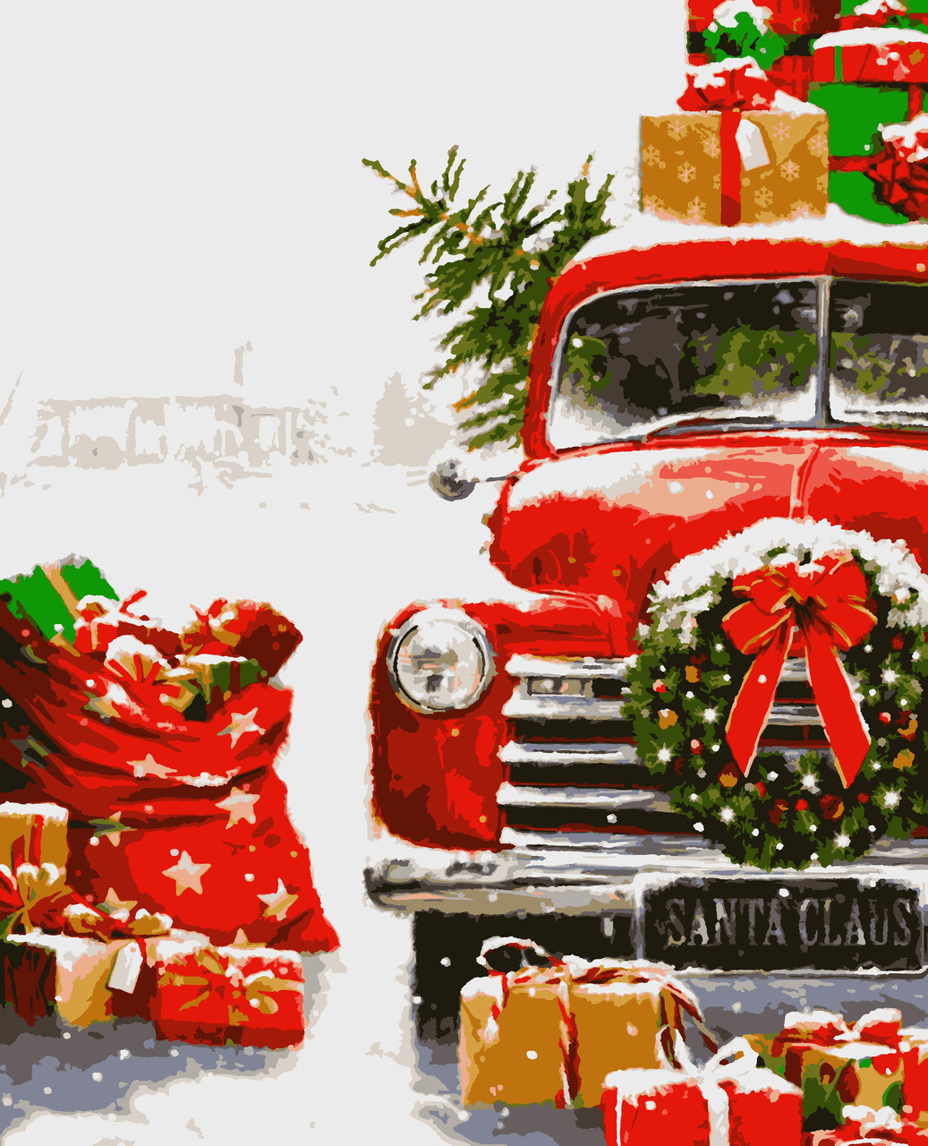 

Картины по номерам Artissimo Новогодние подарки 40*50 см