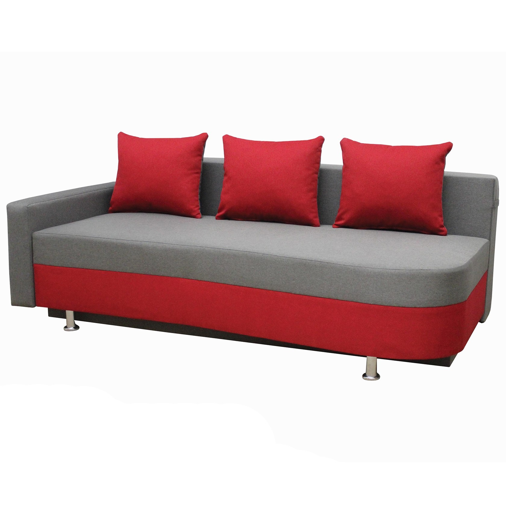 

Прямой диван Шарм (Мебель Софиевки) Серый + красный 90х206 см 11176_14