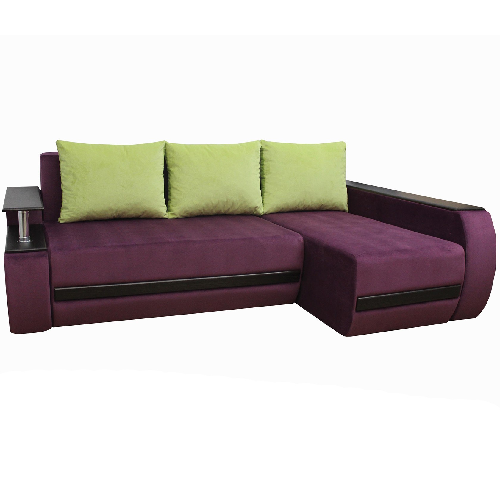 

Угловой диван Граф (Мебель Софиевки) Фиолетовый + зеленый 165х245 см 11204_68