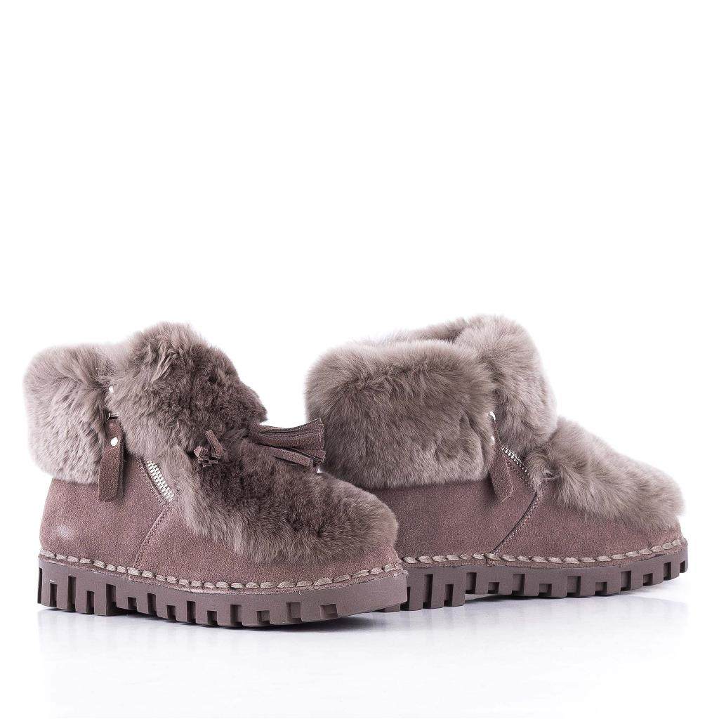 

Женские ботинки зима Allshoes 130716 Бежевый р.36 (22,5 см.)
