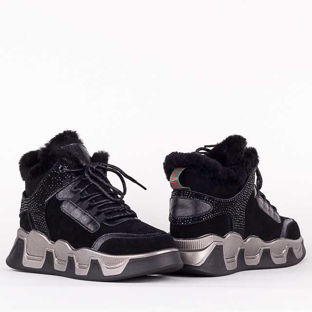 

Женские кроссовки зима Allshoes 148141 Черный р.36