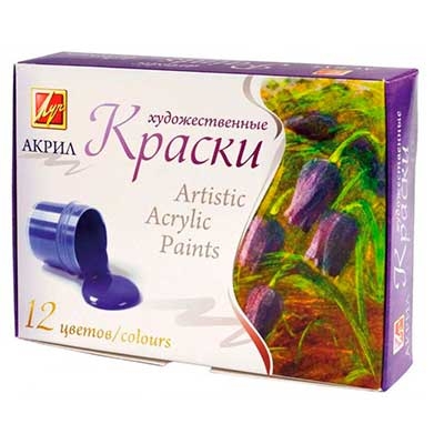 

Набор акриловых красок художественые 12цв 15мл 22С1409-08 Луч