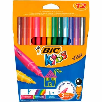 

Фломастеры BIC "Kідс Віза 880", 12 кол. bc888695