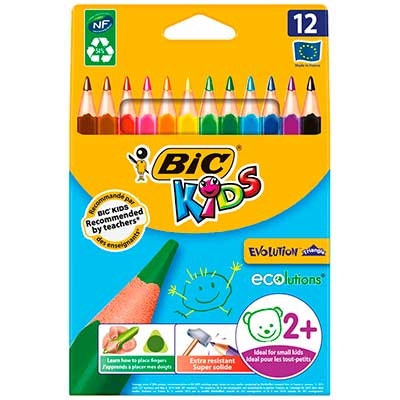 

Карандаши цветные BIC "Єволюшн Тріангл", трехгранные, 12 шт bc8297356