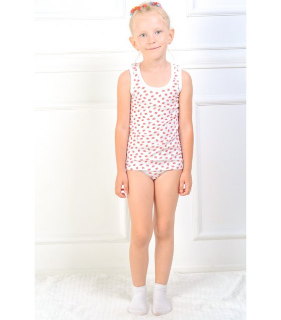 

Комплект белья для девочки (майка + трусики) Selena Textile  р 134-140 см, Комплект белья для девочки (майка + трусики) Selena Textile 34 р 134-140 см