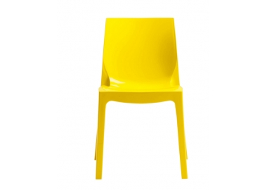 

Cтул для кухни, кафе, ресторана GRANDSOLEIL Ice giallo lucido Айс желтый глянец S6317GB